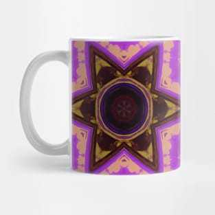 Mosaic Mandala Purple and Yellow Mug